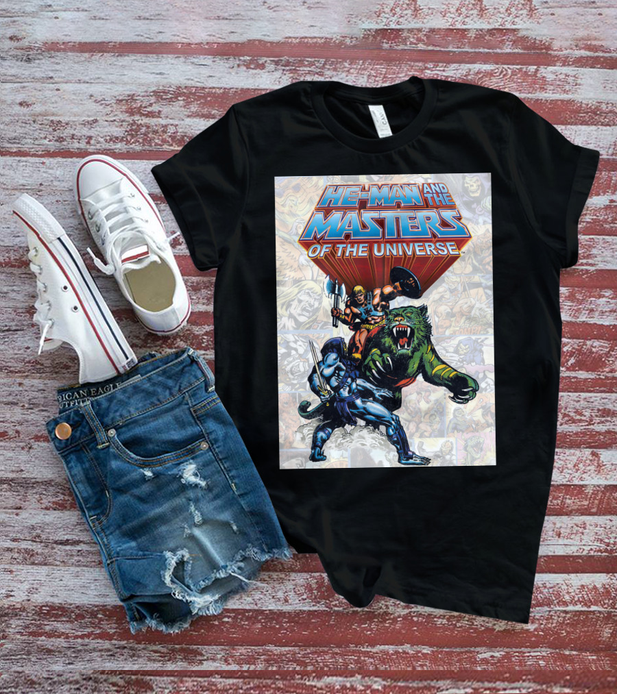 HE-MAN AND THE MASTERS OF THE UNIVERSE COMIC STYLE ACTION T-Shirt