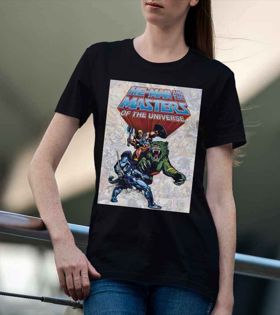 HE-MAN AND THE MASTERS OF THE UNIVERSE COMIC STYLE ACTION T-Shirt