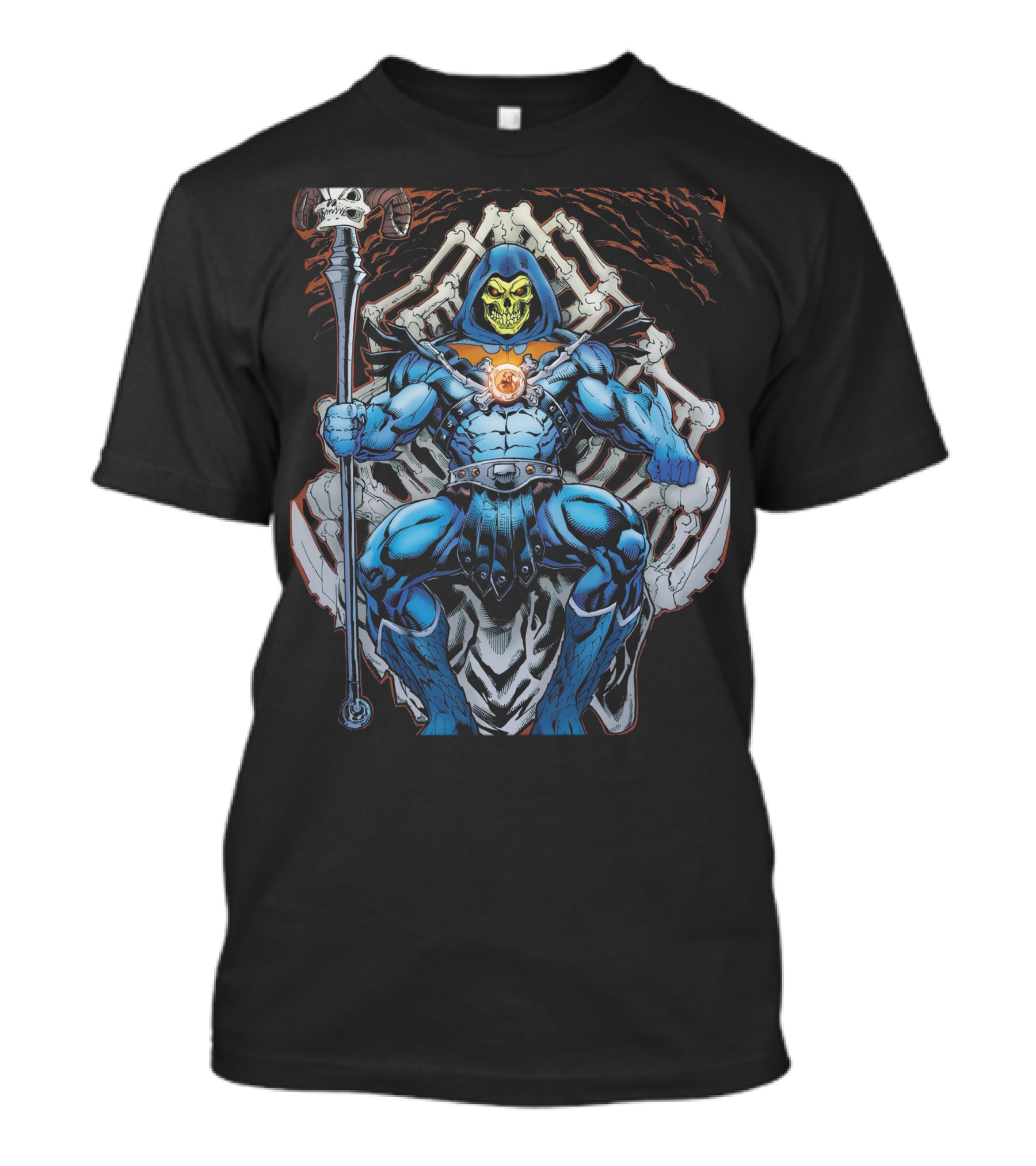 Skeletor Throne Masters Of The Universe Vintage Fan T-Shirt
