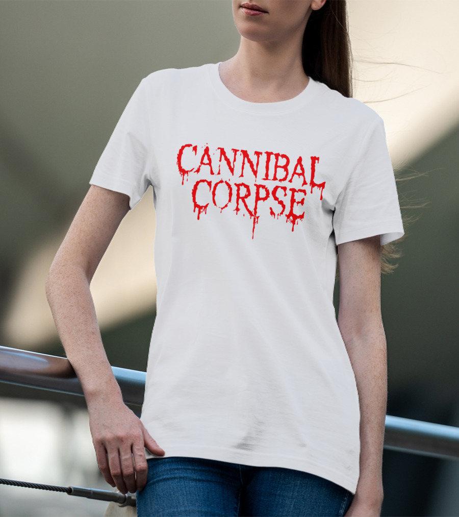 Cannibal Corpse Dripping Blood Text T-Shirt