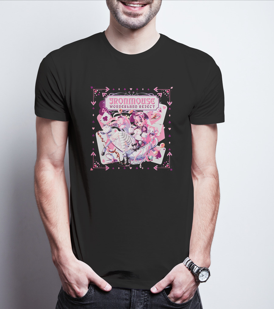 Ironmouse Wonderland Reject Alice-Inspired Fantasy Adventure T-Shirt