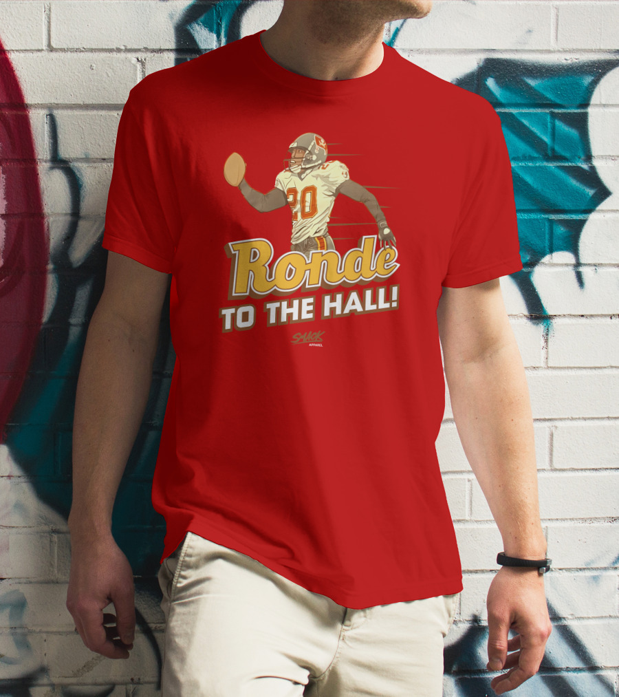 Ronde To The Hall Smack Apparel Football T-Shirt