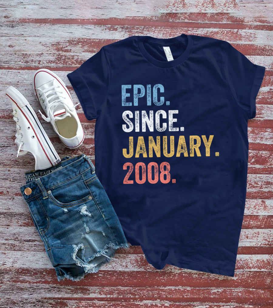 Epic Since January 2008 Retro T-Shirt