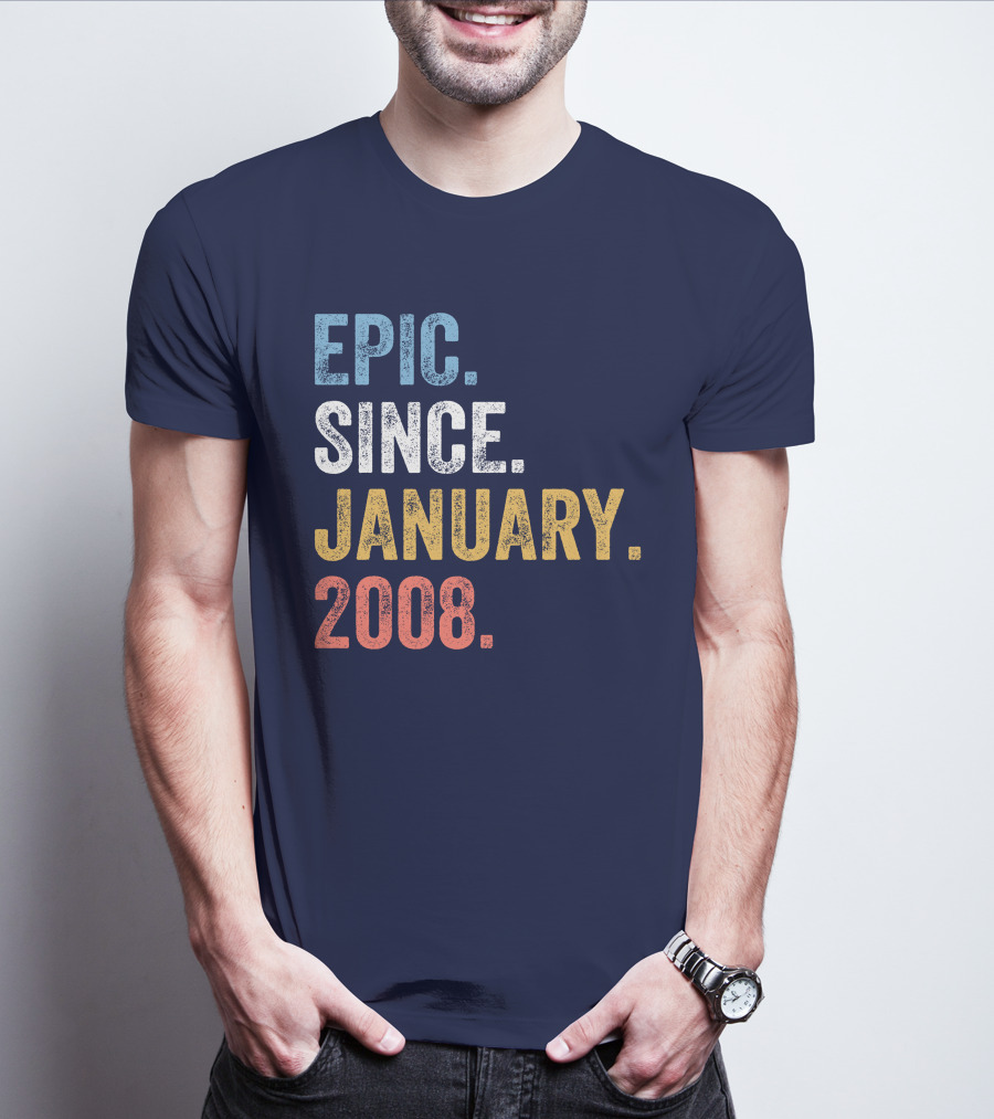 Epic Since January 2008 Retro T-Shirt