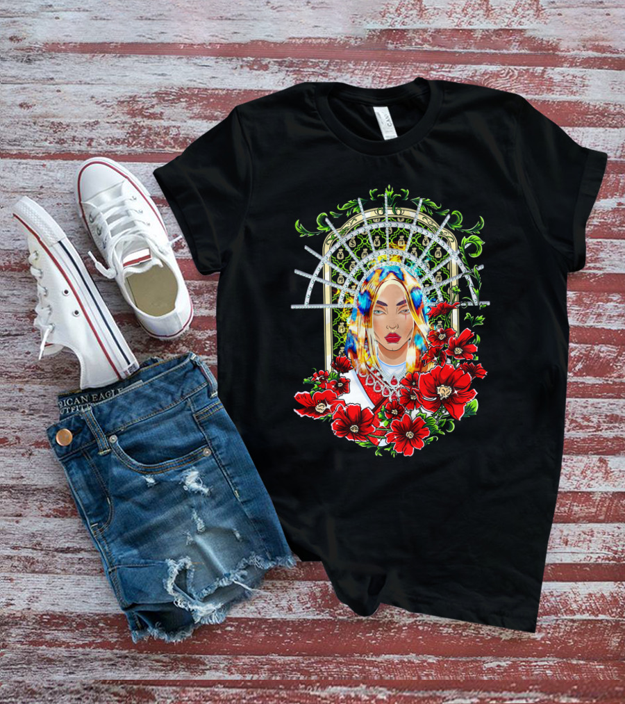 Mercedes Varnado CEO Moné Art Nouveau Floral Halo T-Shirt