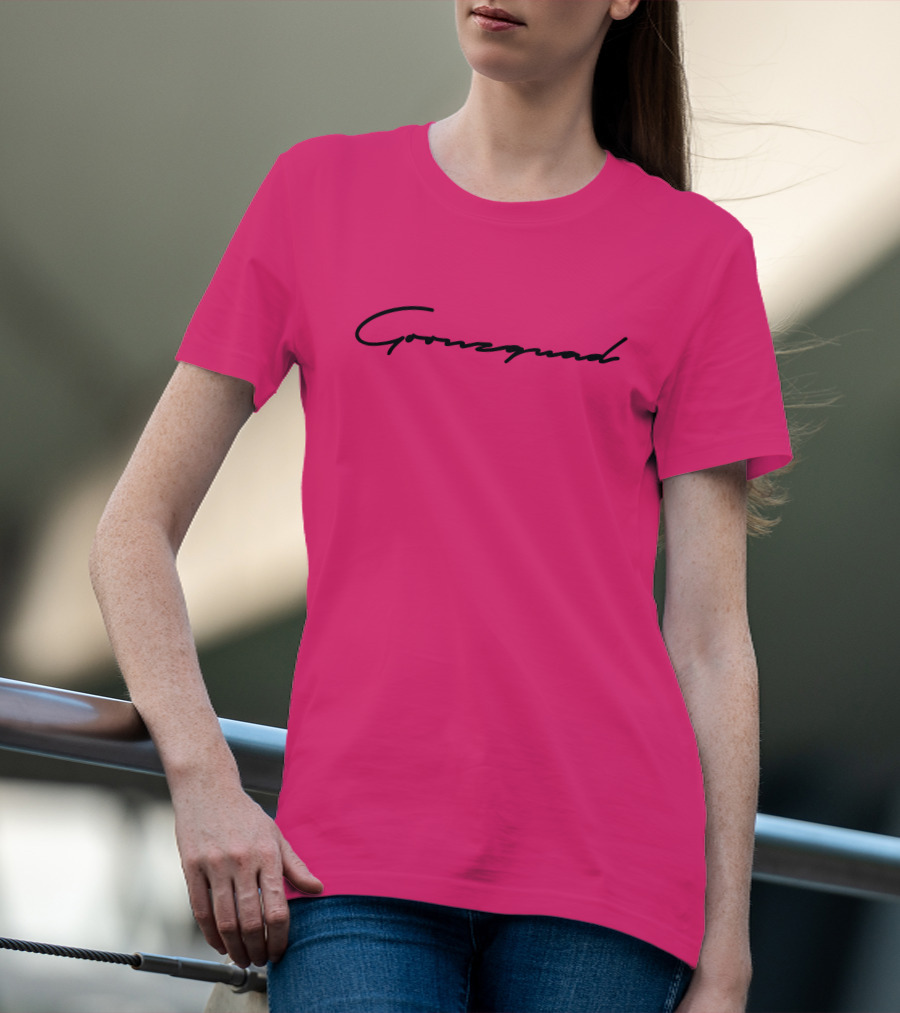 Cursive Goonzquad Red Lettering T-Shirt