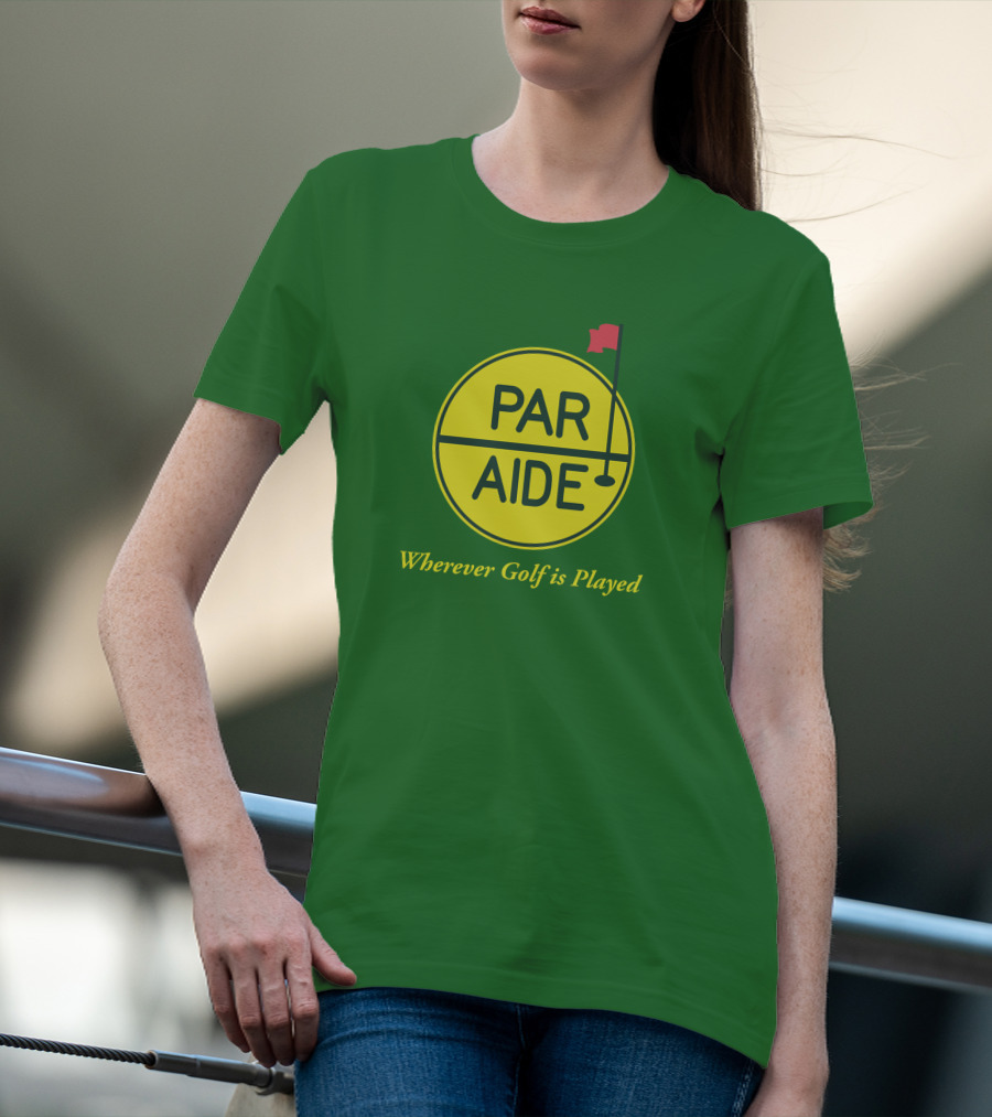 Par Aide Wherever Golf Is Played Circle With Flag T-Shirt