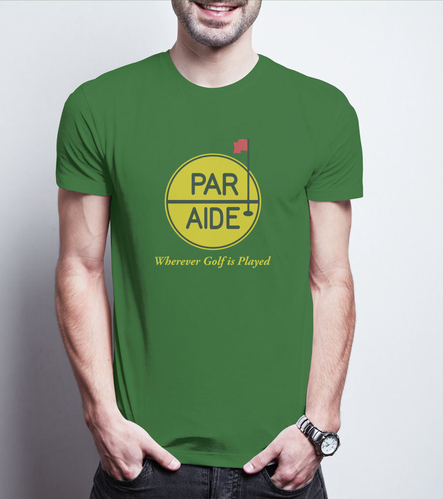 Par Aide Wherever Golf Is Played Circle With Flag T-Shirt