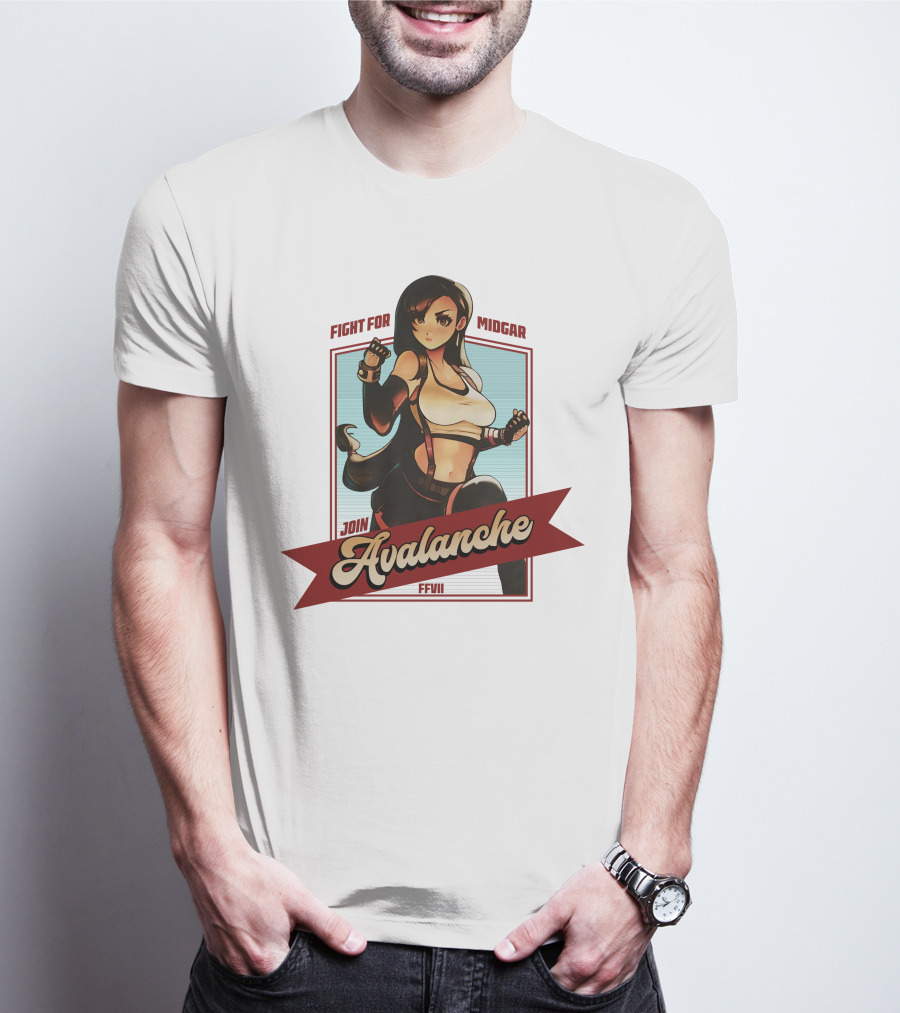 Fight For Midgar Join Avalanche FFVII T-Shirt