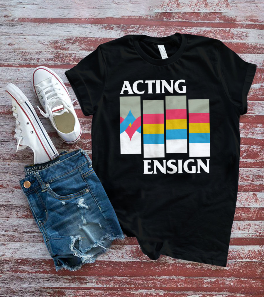 Acting Ensign 80s Retro Color Bars T-Shirt