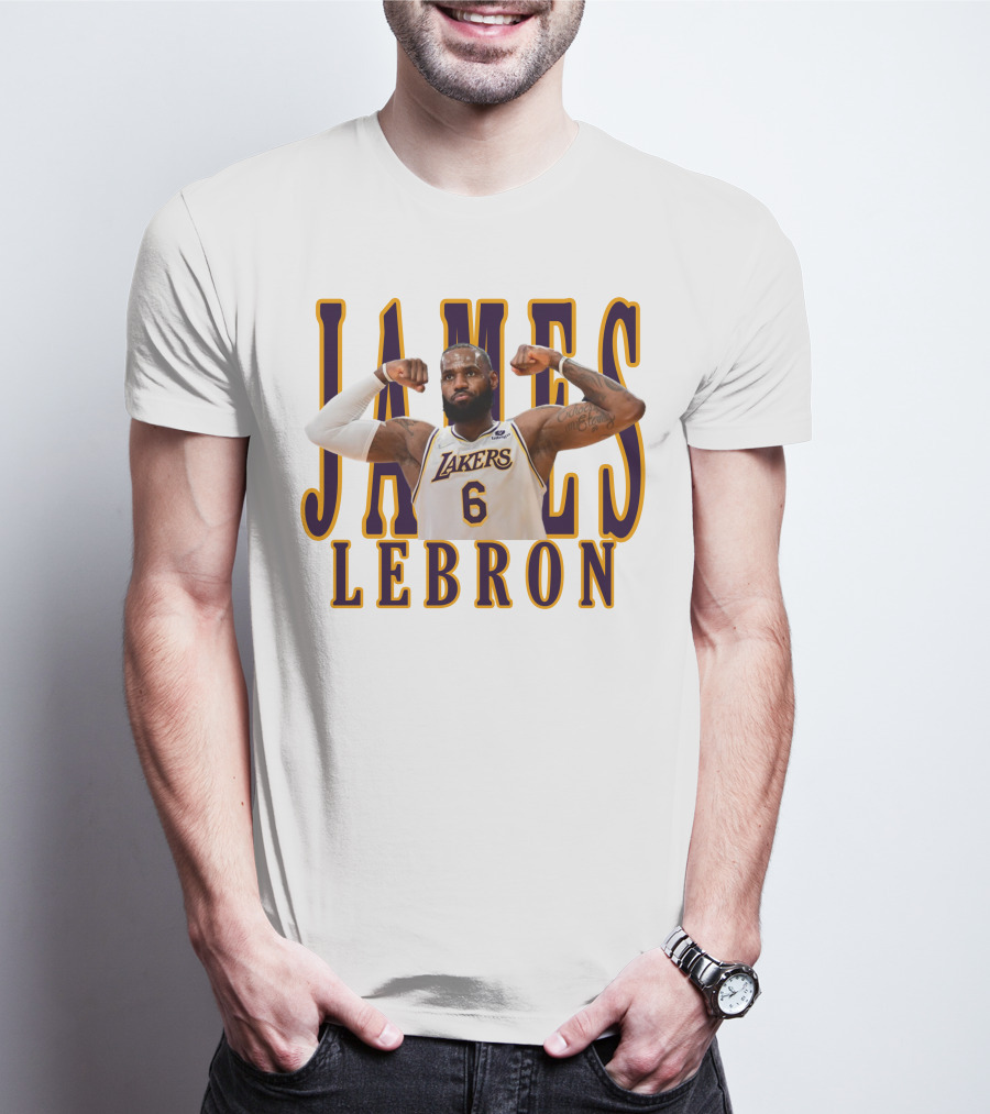 LeBron James 6 Lakers NBA T-Shirt