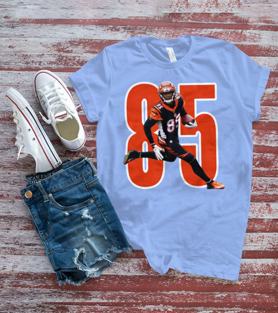 Tee Higgins 85 NFL Football Bengals Player T-Shirt