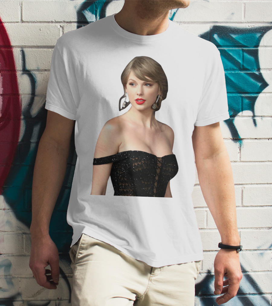 Taylor Swift Black Dress Elegant Look T-Shirt