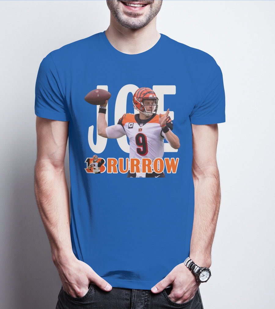 JOE BURROW Bengals Quarterback NFL Football T-Shirt