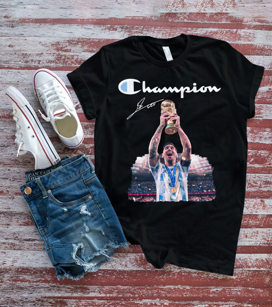 Champion Trophy Celebration Soccer Legend T-Shirt