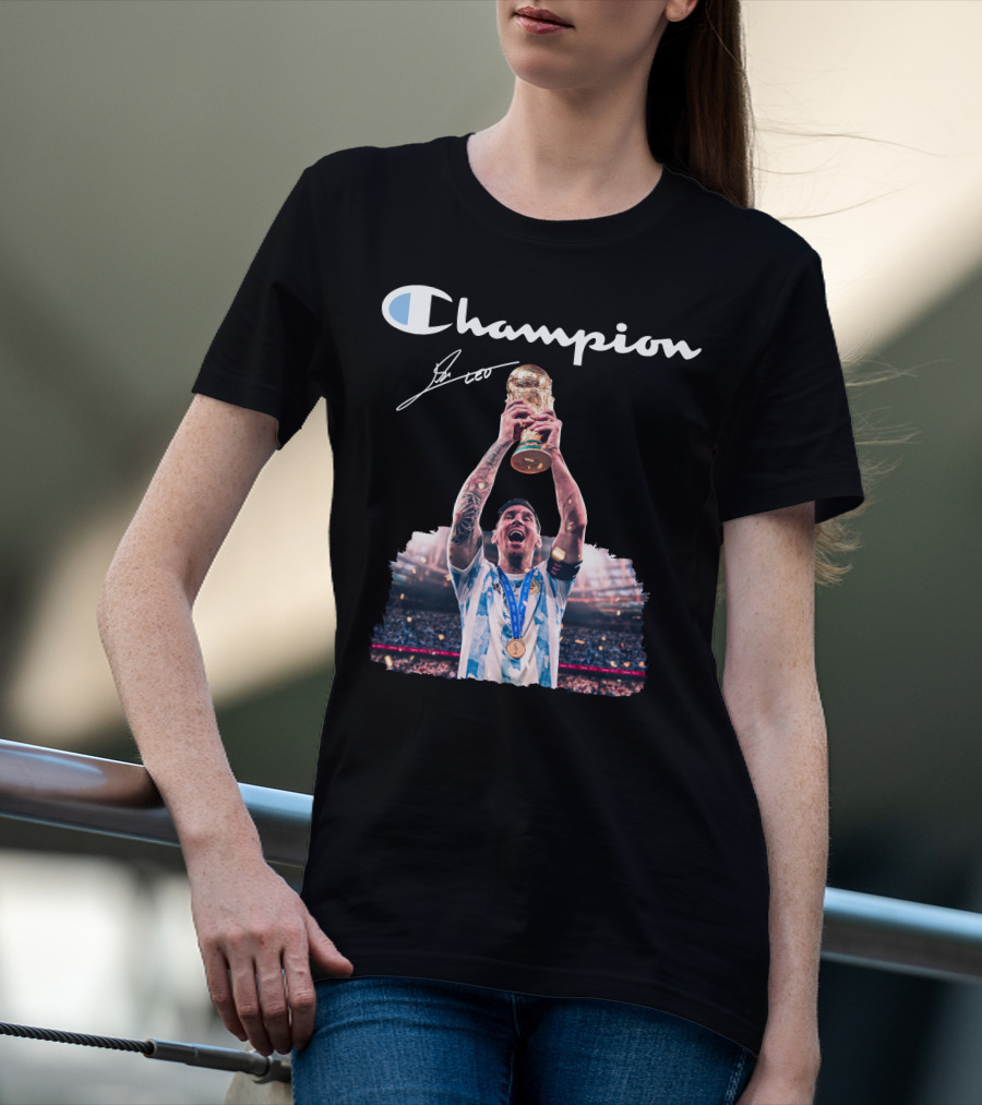 Champion Trophy Celebration Soccer Legend T-Shirt