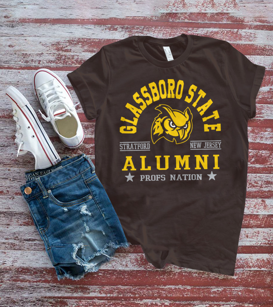 Glassboro State New Jersey Alumni Profs Nation Stratford Owl T-Shirt
