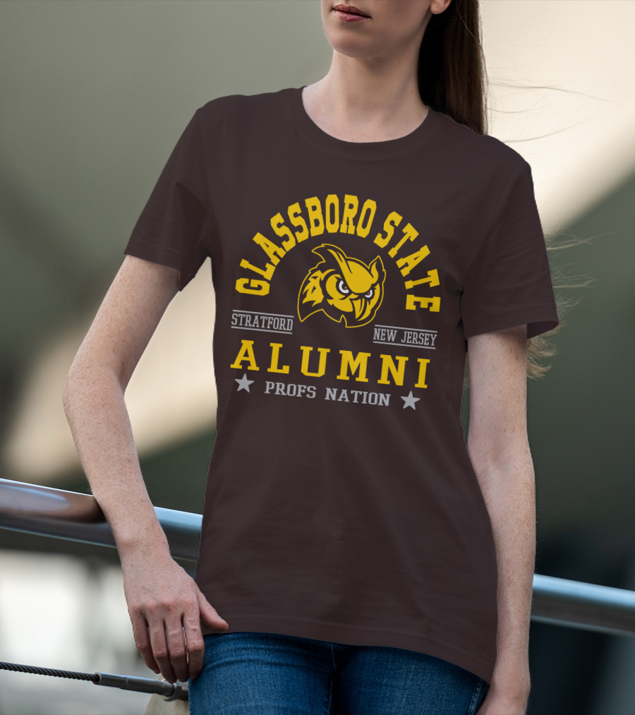 Glassboro State New Jersey Alumni Profs Nation Stratford Owl T-Shirt
