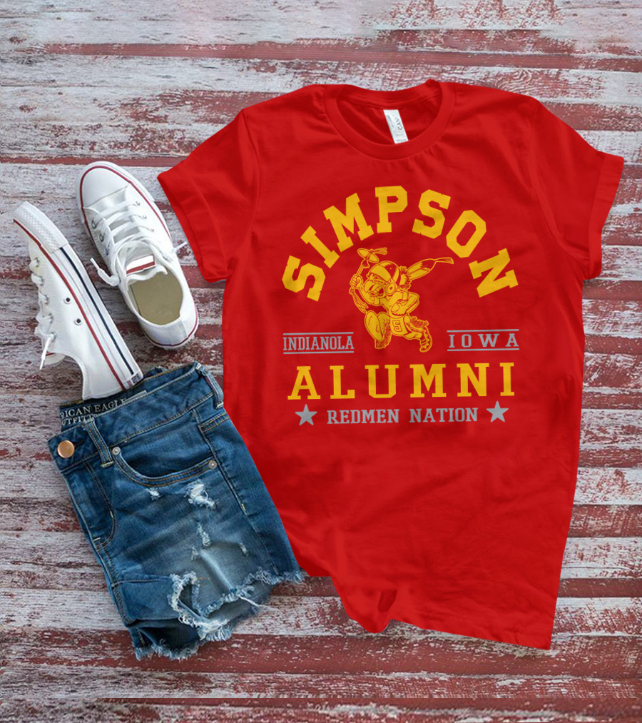 Simpson College Alumni Redmen Nation Indianola Iowa T-Shirt
