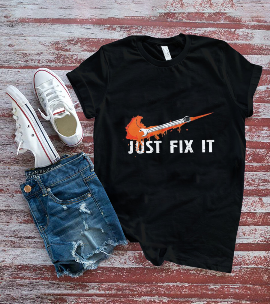 JUST FIX IT Wrench Splash T-Shirt