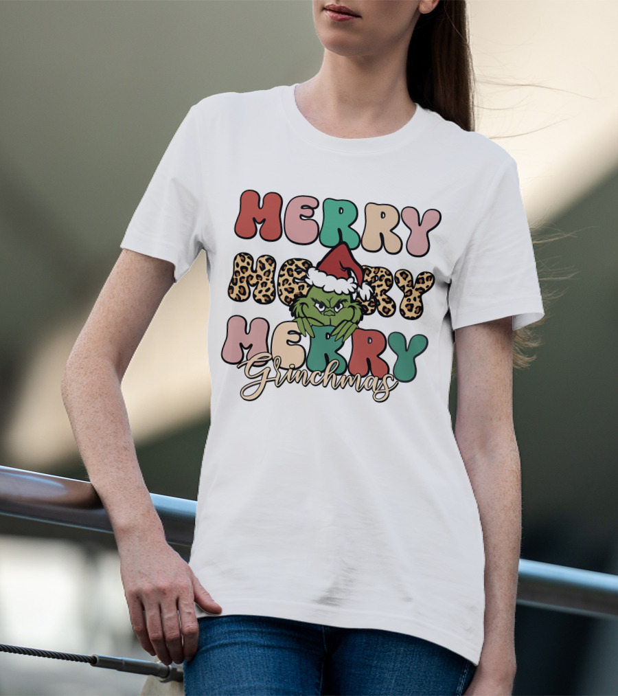 Merry Merry Merry Grinchmas T-Shirt