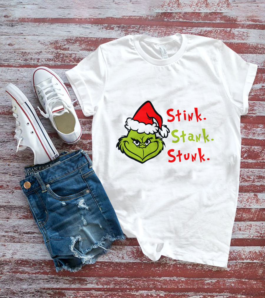 Stink Stank Stunk Xmas Party Grinch Christmas Movie T-Shirt