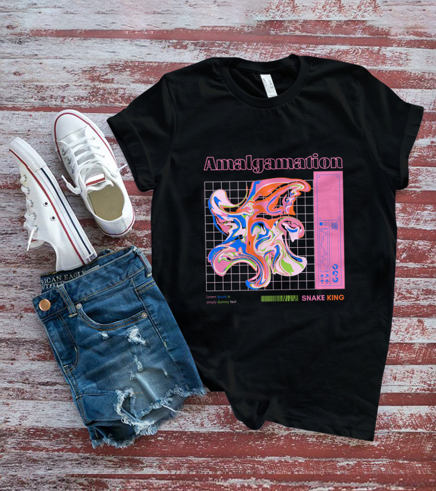 Amalgamation Snake King Distortion T-Shirt