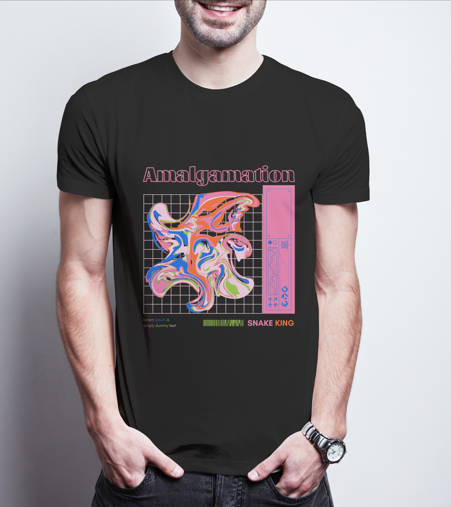 Amalgamation Snake King Distortion T-Shirt