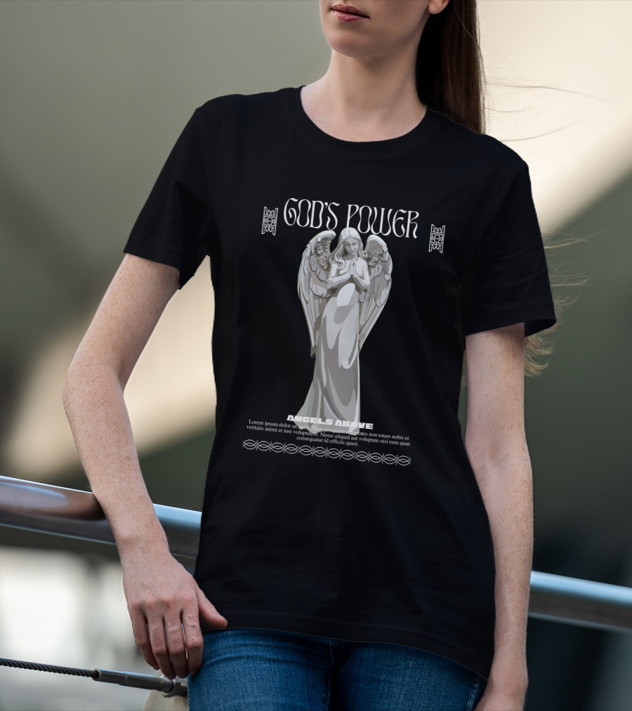 God's Power Angels Above T-Shirt