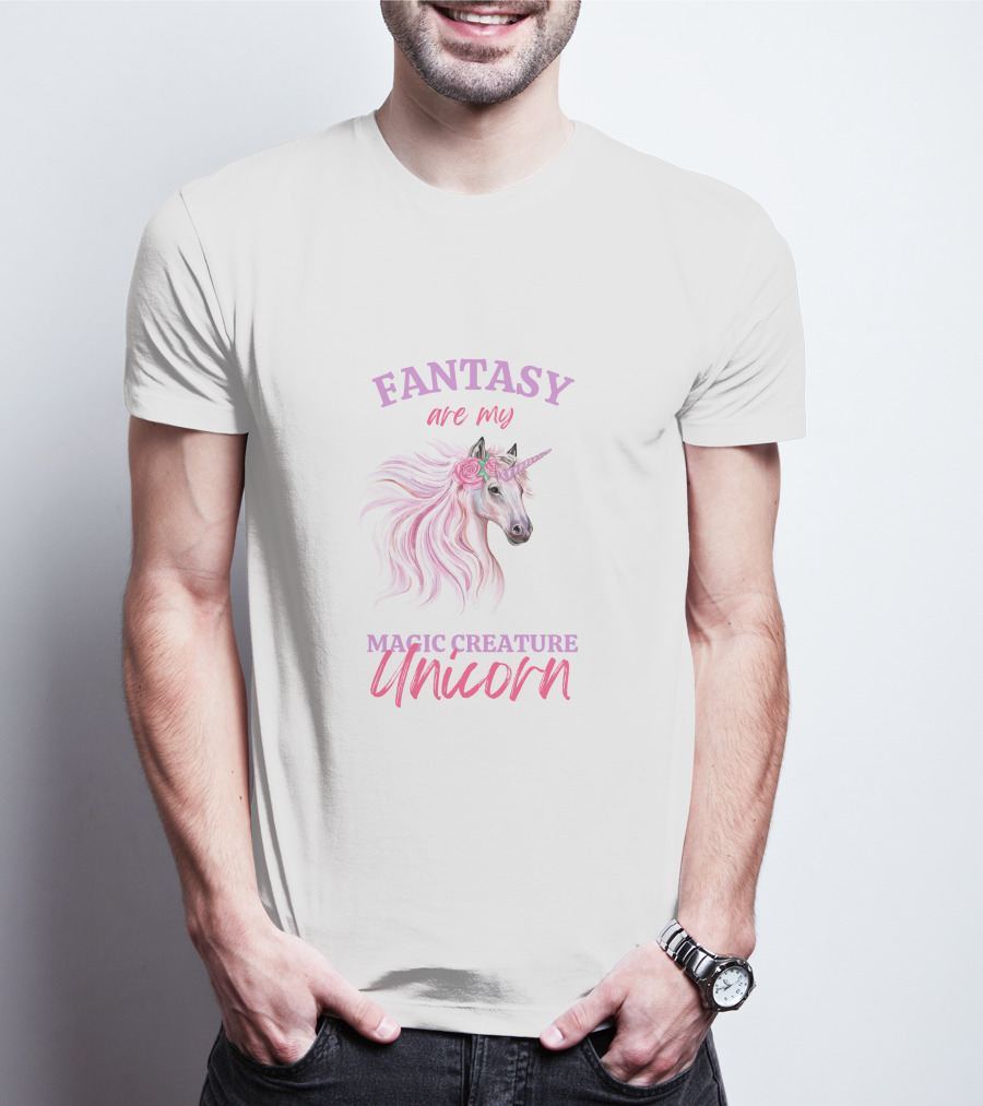 Fantasy Are My Magic Creature Unicorn T-Shirt