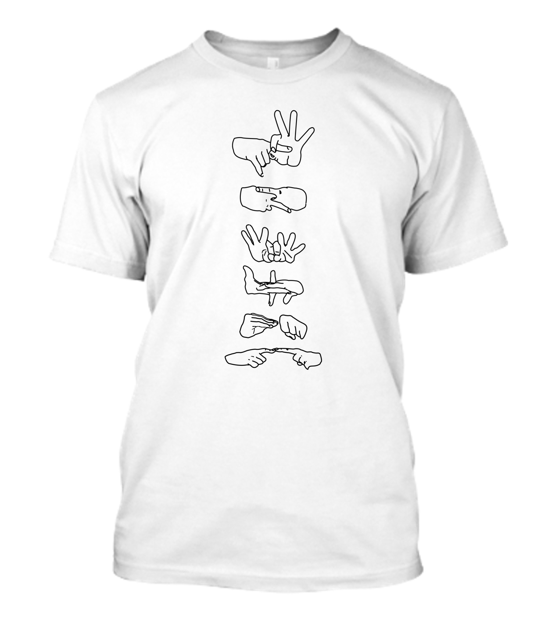 Shirts With Threatening Auras Ninjutsu Hand Signs Disturbingshirt T-Shirt