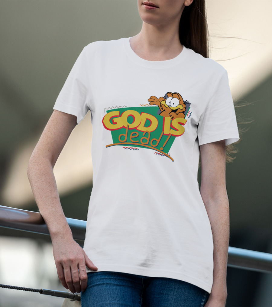 God Is Dead Garfield T-Shirt