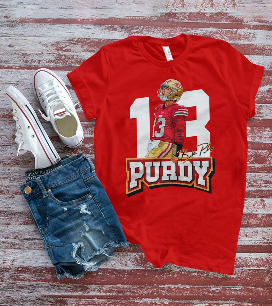 13 Brock Purdy Football Jersey San Francisco Player T-Shirt