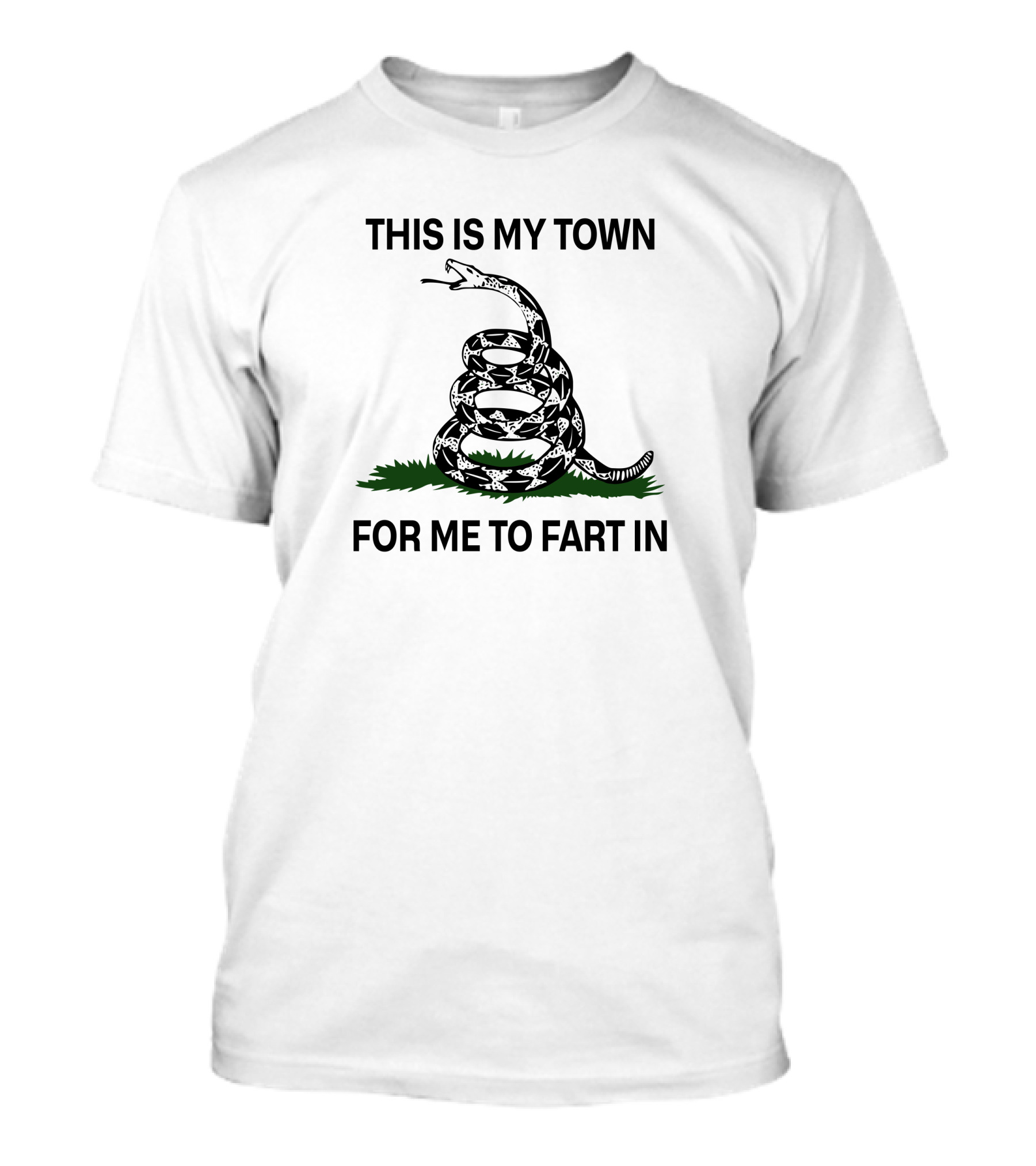 This Is My Town For Me To Fart In Snake T-Shirt
