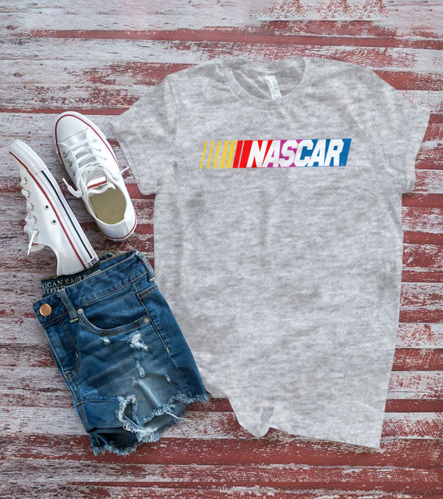 NASCAR Racing Logo With Gradient Bars T-Shirt