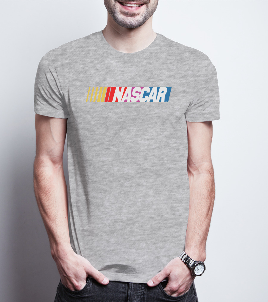NASCAR Racing Logo With Gradient Bars T-Shirt