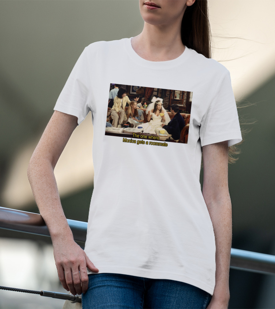 Friends The One Where Monica Gets A Roommate Wedding Dress Scene T-Shirt