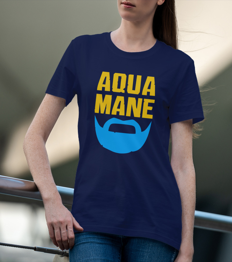 Aqua Mane Iconic Blue Beard T-Shirt