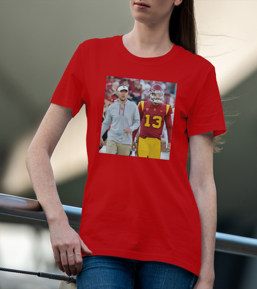 Lincoln Riley And Caleb Williams USC Football Collaboration T-Shirt
