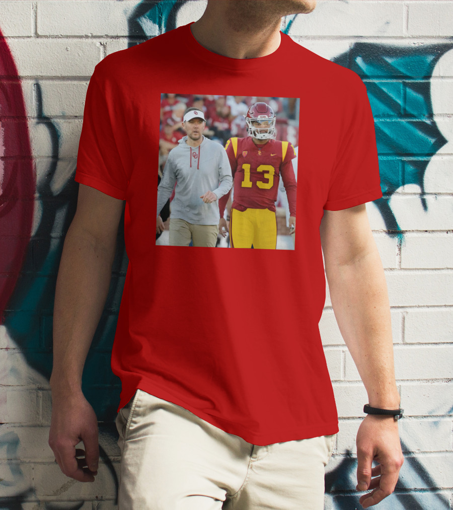 Lincoln Riley And Caleb Williams USC Football Collaboration T-Shirt