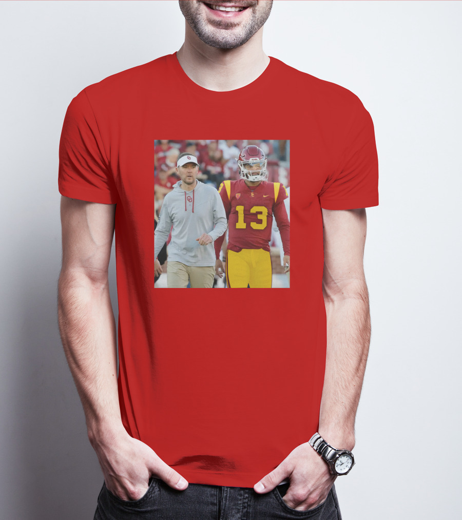 Lincoln Riley And Caleb Williams USC Football Collaboration T-Shirt