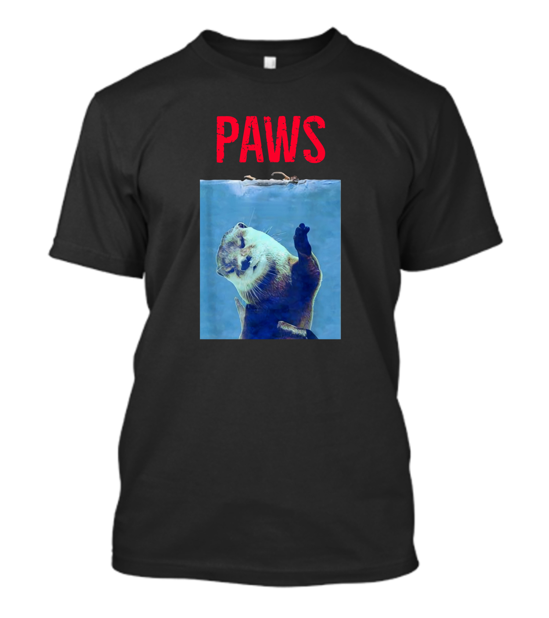 PAWS Funny Otter Jaws T-Shirt