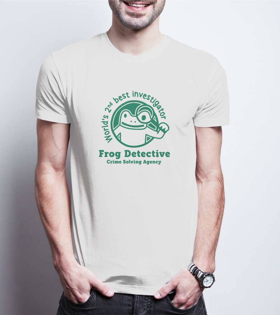 World's 2nd Best Investigator Frog Detective Crime Solving Agency T-Shirt