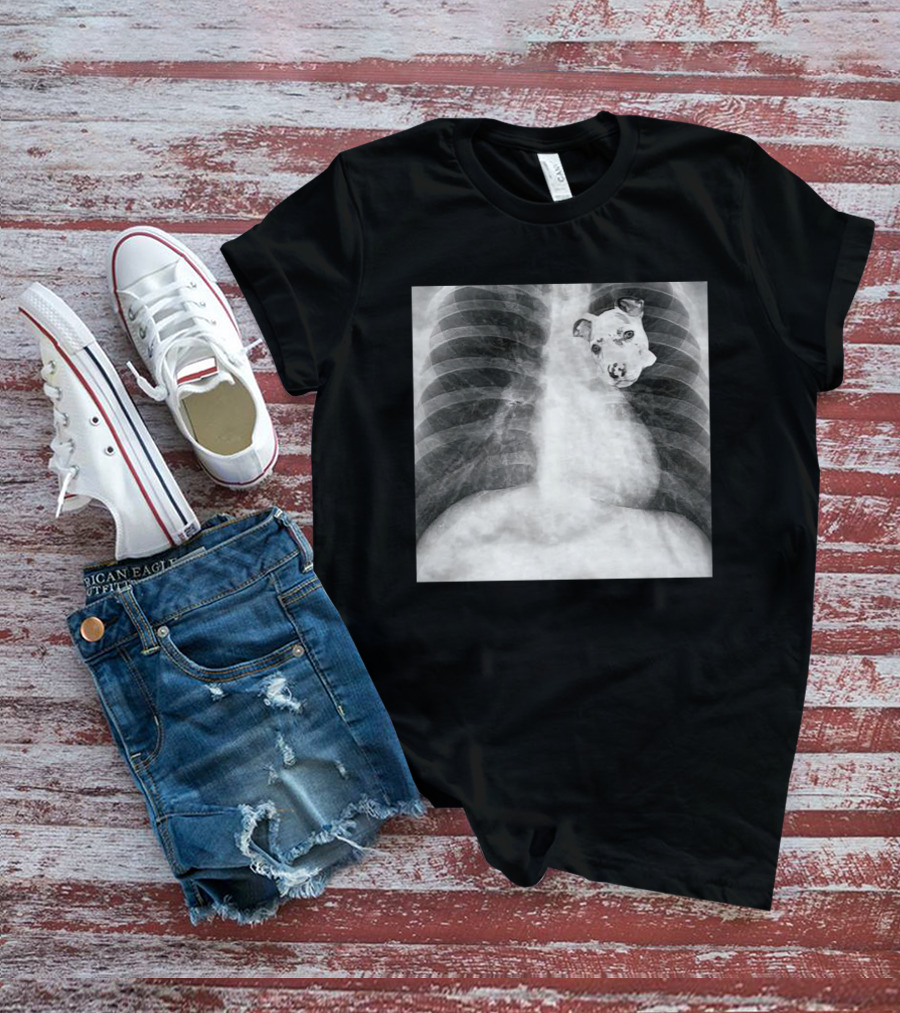 Dawg In Him X-Ray Puppy Chest Image T-Shirt