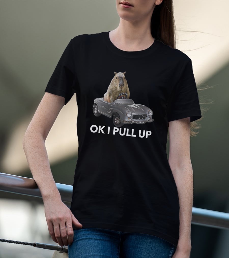 Capybaraman Driving Mercedes Capy Car T-Shirt