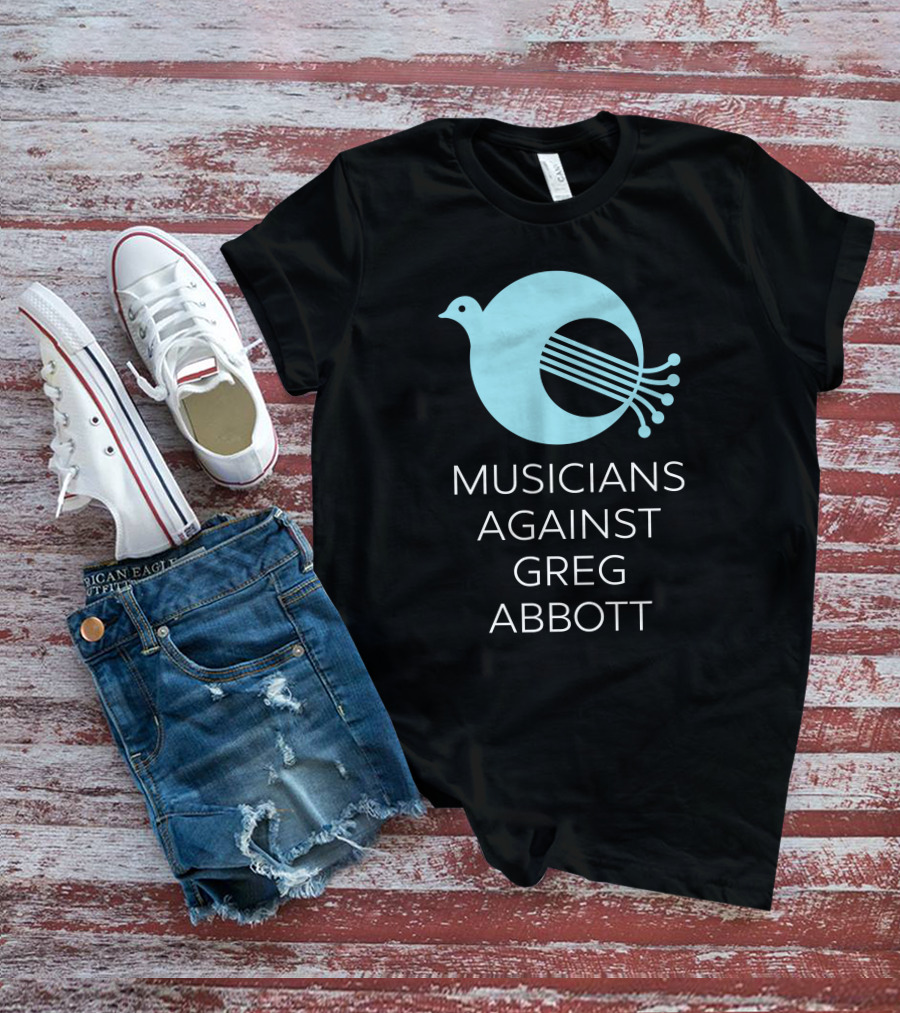 Musicians Against Greg Abbott George Mallas Peace Bird T-Shirt