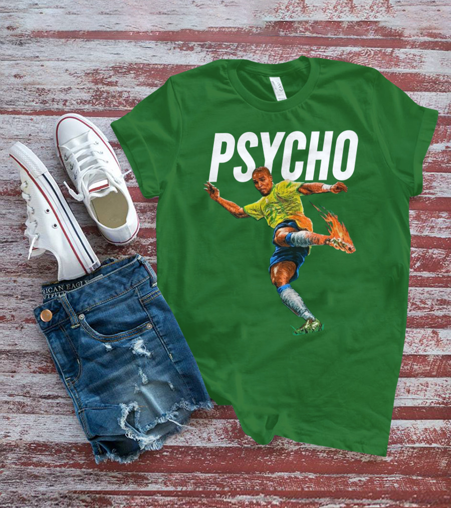 Adriano Psycho Soccer Kick With Flaming Shoe T-Shirt