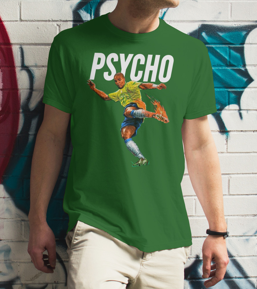Adriano Psycho Soccer Kick With Flaming Shoe T-Shirt