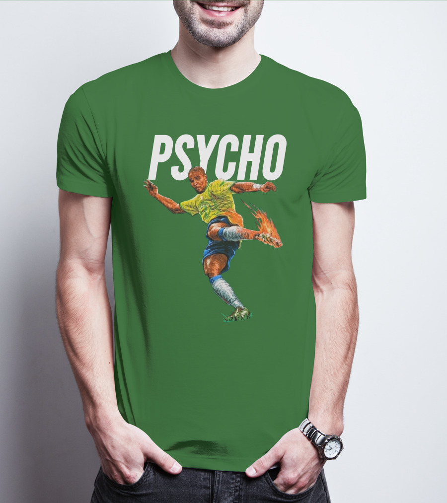 Adriano Psycho Soccer Kick With Flaming Shoe T-Shirt