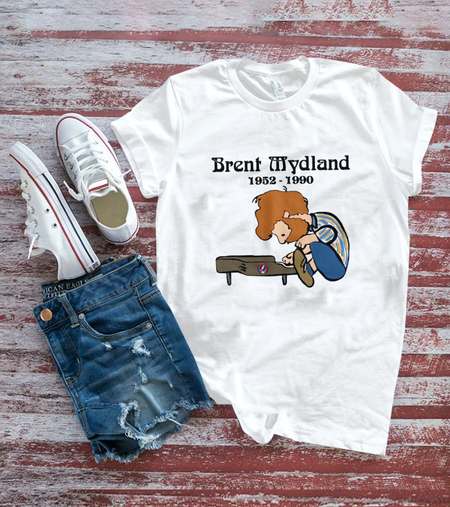 Peanuts X Grateful Dead Brent Mydland 1952 1990 T-Shirt